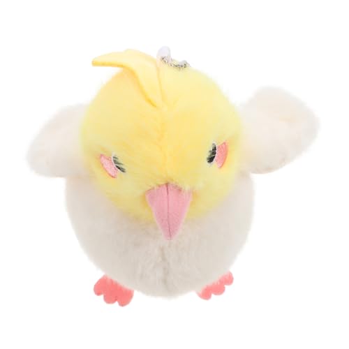 HIAKDOFT Papagei Schlüsselanhänger Anhänger Nymphensittich Plüsch Papagei Stofftier Nymphensittiche Papagei Plüsch Niedlicher Vogel Stofftier Plüschpuppe Tier Schlüsselanhänger Vogel von HIAKDOFT