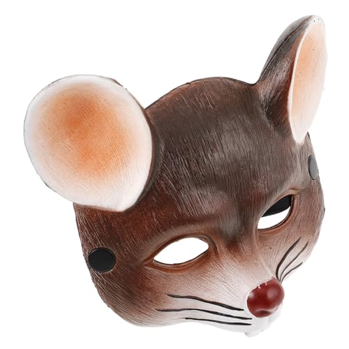 HIAKDOFT Party Leichtes PU Schaumstoff Kostüm für Halloween Karneval Fasching Erwachsene Braun Kreative Tiermaske von HIAKDOFT