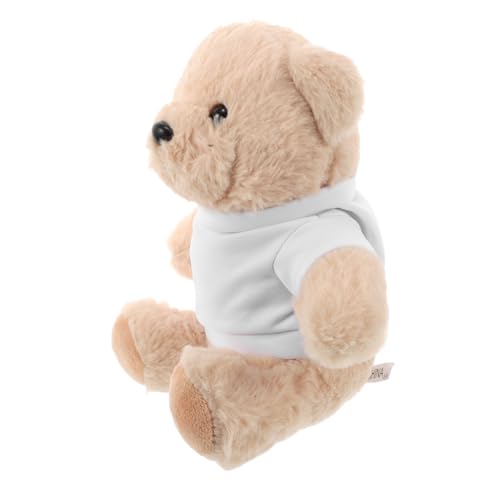 HIAKDOFT Plüschbär mit Leerem T Shirt für DIY Sublimation Weiches Stofftier für Babypartys Geburtstage und Weihnachten Kleiner für Sammler HIAKDOFT Plüschbär mit Leerem T Shirt für DIY Sublimation Weiches Stofftier für Babypartys Geburtstage und Weihnachten Kleiner für Sammler von HIAKDOFT