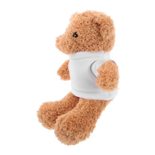 HIAKDOFT Plüschbär mit Weißem T Shirt für DIY Sublimation Kuscheltier für Geburtstage und Weihnachten für Plüschspielzeug HIAKDOFT Plüschbär mit Weißem T Shirt für DIY Sublimation Kuscheltier für Geburtstage und Weihnachten für Plüschspielzeug von HIAKDOFT
