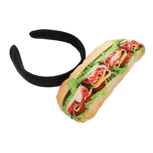 HIAKDOFT Simulation Sandwich Stirnband Niedliches Sandwich Haarband Stirnband Kostümzubehör HIAKDOFT Simulation Sandwich Stirnband Niedliches Sandwich Haarband Stirnband Kostümzubehör von HIAKDOFT