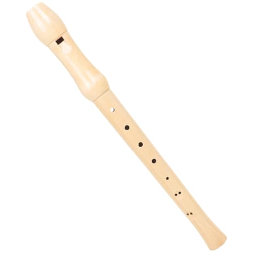 HIAKDOFT Sopran Blockflöte aus Holz Deutsche Griffweise Anfängerfreundliches Musikinstrument für Leichte Abnehmbare Kinderflöte für Musikunterricht und Übung zu Hause von HIAKDOFT