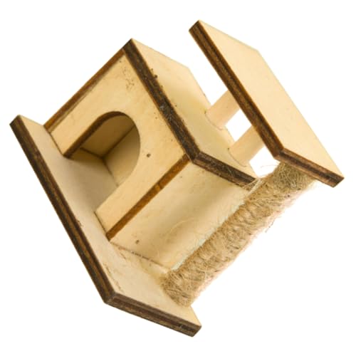 HIAKDOFT Widerstandsfähige Miniatur Haustierhaus Deko Liebevolles Miniaturspielzeug Realistische Mini Hauszubehör für Detailreiche Miniaturlandschaften und Kratzmöglichkeiten von HIAKDOFT