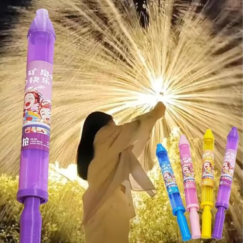 Firework Water Gun, Romantic Firework Style Water Spray Toy for Couples, Ausziehbares Hochdruck-Sprinkler-Sprühspielzeug zum Baden, für den Pool und Party-Unterhaltung (Violett) von HIAME
