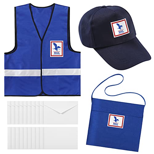 Hicarer Mailman Kostüm Erwachsene Mail Carrier Kostüm Kit Pretend Blue Adult Halloween Kostüm Include Mailman Hat Cosplay Canvas Tasche mit 10 White En für Erwachsene Karriere Cosplay Halloween Postal Kostüm Hicarer Mailman Kostüm Erwachsene Mail Carrier Kostüm Kit Pretend Blue Adult Halloween Kostüm Include Mailman Hat Cosplay Canvas Tasche mit 10 White En für Erwachsene Karriere Cosplay Halloween Postal Kostüm von HICARER