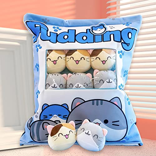 HICAS Nette Snack Kissen Gefüllte Tier Spielzeug, Kawaii Nette Plüsch Puppe Kissen, Pudding Dekorative Abnehmbare Kitty Katze Puppen Kreatives Spielzeug Geburtstag für Teens Mädchen Kinder HICAS Nette Snack Kissen Gefüllte Tier Spielzeug, Kawaii Nette Plüsch Puppe Kissen, Pudding Dekorative Abnehmbare Kitty Katze Puppen Kreatives Spielzeug Geburtstag für Teens Mädchen Kinder von HICAS