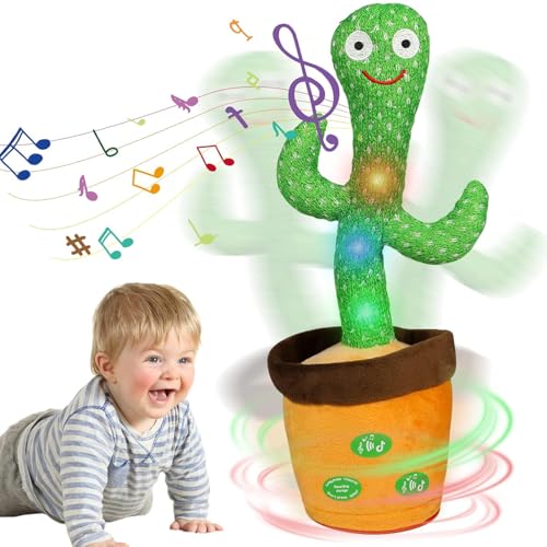 HICAS Sprechender Kaktus,Kaktus Spielzeug Nachsprechen Singender Tanzender Kaktus Plüschtier mit 120 Liedern,Wiederholen Sie,was Sie Sagen,Geschenke für Kinder und Heimdekoration HICAS Sprechender Kaktus,Kaktus Spielzeug Nachsprechen Singender Tanzender Kaktus Plüschtier mit 120 Liedern,Wiederholen Sie,was Sie Sagen,Geschenke für Kinder und Heimdekoration von HICAS