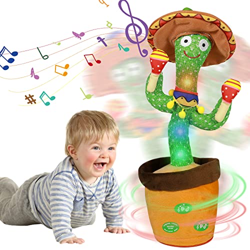 Sprechender Kaktus,Kaktus Spielzeug Nachsprechen Singender Tanzender Kaktus Plüschtier mit 120 Liedern,Wiederholen Sie,was Sie Sagen,Geschenke für Kinder und Heimdekoration Sprechender Kaktus,Kaktus Spielzeug Nachsprechen Singender Tanzender Kaktus Plüschtier mit 120 Liedern,Wiederholen Sie,was Sie Sagen,Geschenke für Kinder und Heimdekoration von HICAS