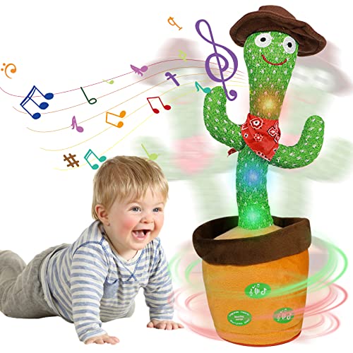 Sprechender Kaktus Spielzeug - Nachsprechen, Singender Tanzender Plüschtier Mit 120 Liedern, Wiederholen Sie Was Sie Sagen - Geschenke für Kinder und Heimdekoration Sprechender Kaktus Spielzeug - Nachsprechen, Singender Tanzender Plüschtier Mit 120 Liedern, Wiederholen Sie Was Sie Sagen - Geschenke für Kinder und Heimdekoration von HICAS