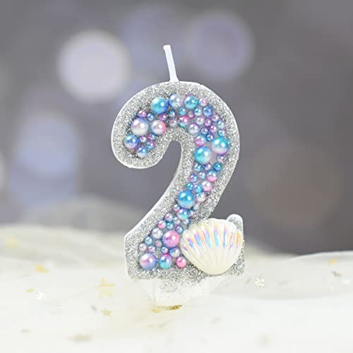 Perlenkerze, Kuchendekoration, Mädchen, 1, 2, 3, 4, 5, 6, 7, 8, 9 Jahre alt, Hochzeit, Dessert, Cupcake, Backzubehör (Size : K) von HIFFEY