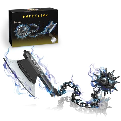 HIGH GODO Demon Anime Schwert Bauset, 109,2 cm Axt und Meteorhammer-Block-Kit, kreative Gyomei Himejima Waffenbausteine, Set, Geschenke, Spielzeug für Erwachsene und Kinder ab 8 Jahren (779 Teile) von HIGH GODO