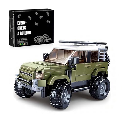 HIGH GODO Jeep Offroad Auto Klemmbausteine, City Champions Modell Speed Auto-Bausatz 317 Teile 1:35, Geschenke Spielzeug für Kinder ab 6 Jahren Jungen und Mädchen HIGH GODO Jeep Offroad Auto Klemmbausteine, City Champions Modell Speed Auto-Bausatz 317 Teile 1:35, Geschenke Spielzeug für Kinder ab 6 Jahren Jungen und Mädchen von HIGH GODO