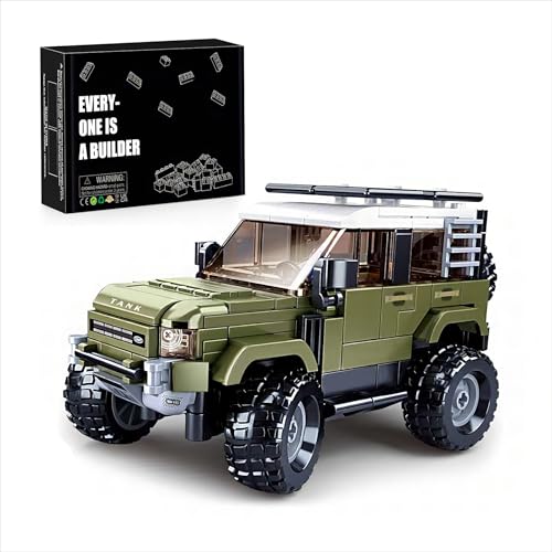 HIGH GODO Offroad Auto Klemmbausteine, City Modell Auto-Bausatz 317 Teile 1:35, Monstertruck Geschenke Spielzeug für Kinder ab 9 Jahren Jungen und Mädchen von HIGH GODO