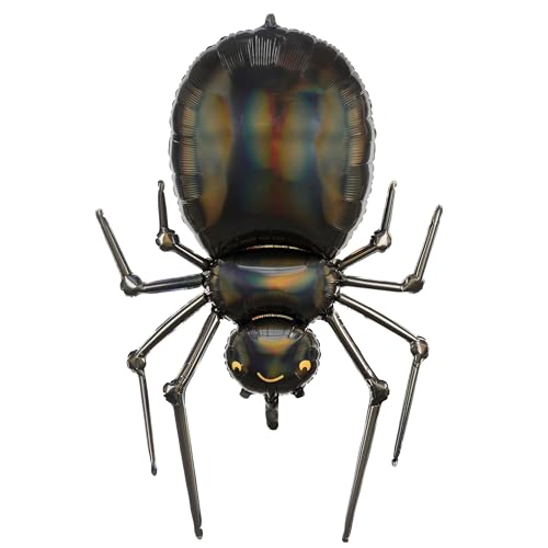 Halloween Folienballon Spinne – XXL 60 × 101 cm – glänzend schwarz mit goldenen Akzenten – Luft & Helium Halloween Folienballon Spinne – XXL 60 × 101 cm – glänzend schwarz mit goldenen Akzenten – Luft & Helium von HIKIhooray