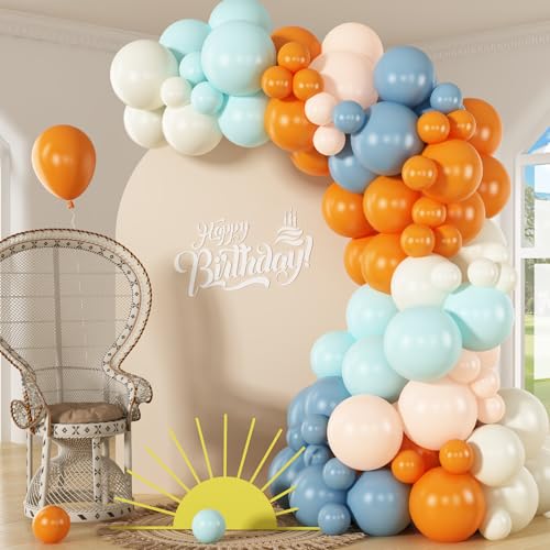 HILAVO Ballonbogen in Pastell-Blaugrün / Orange HILAVO Ballonbogen in Pastell-Blaugrün / Orange von HILAVO