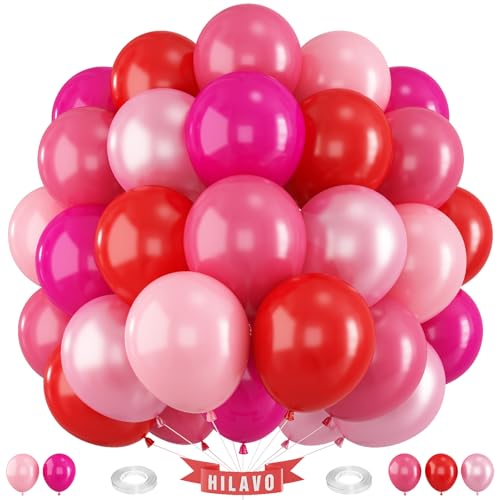 Luftballons Rosa Rot 60 Stück 12 Zoll Fuchsia Hot Pink Rot Luftballons Set Neon Pink Magenta Rosa Geburtstag Party Ballons Deko für Mädchen Erdbeere Beere Verlobung Hochzeit Babyparty Dekorationen Luftballons Rosa Rot 60 Stück 12 Zoll Fuchsia Hot Pink Rot Luftballons Set Neon Pink Magenta Rosa Geburtstag Party Ballons Deko für Mädchen Erdbeere Beere Verlobung Hochzeit Babyparty Dekorationen von HILAVO
