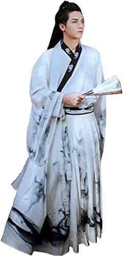 HIMKSRE Damen Retro Antikes Chinesisches Stil Traditionelles Kostüm Hanfu Kleider Tang Anzug Damenrock Cosplay Kung Fu Kimono(E-man,M) von HIMKSRE
