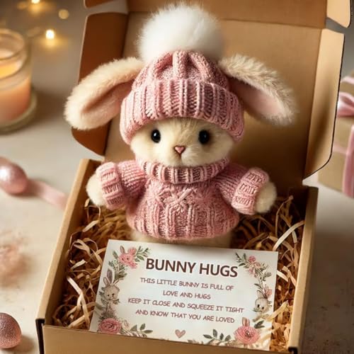 HIMS 2025 Interaktives Kaninchen Spielzeug, Bunny Realistisches Kaninchen Spielzeug, Ostergeschenke Kinder, Hüpfendes Kaninchen,Ostern Geburtstagsgeschenk (Stil 02) von HIMS
