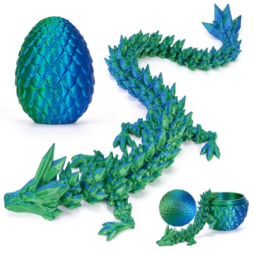 HIMS 3D Gedruckte Dracheneier mit Drache im Inneren, Drachenei Beweglicher Kristalldrache Spielzeug, Überraschungs Easter Dracheneier Wohnkultur HIMS 3D Gedruckte Dracheneier mit Drache im Inneren, Drachenei Beweglicher Kristalldrache Spielzeug, Überraschungs Easter Dracheneier Wohnkultur von HIMS