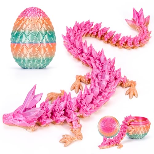 HIMS 3D Gedruckte Dracheneier mit Drache im Inneren, Drachenei Beweglicher Kristalldrache Spielzeug, Überraschungs Easter Dracheneier Wohnkultur HIMS 3D Gedruckte Dracheneier mit Drache im Inneren, Drachenei Beweglicher Kristalldrache Spielzeug, Überraschungs Easter Dracheneier Wohnkultur von HIMS