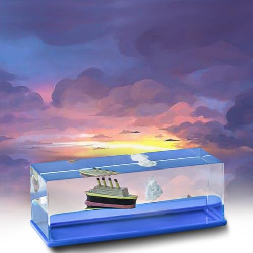 HIMS Cruise Ship,unsinkbares Schiff,Cruise Ship That no Longer Sinks Toy,flaschenschiff Schiff deko,Heimdekorationsornamente,Schreibtischspielzeug,Bastelgeschenke Für Kinder,Ehepartner. (B) von HIMS