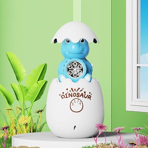 HIMS Dinosaurier Seifenblasenmaschine, Seifenblasenspielzeug Kinder mit 3 Farben Seifenblasenlösung für Hochzeit/Geburtstag/Party, Easter Dinosaur Egg Seifenblasen Pistole für Junge Mädchen von HIMS