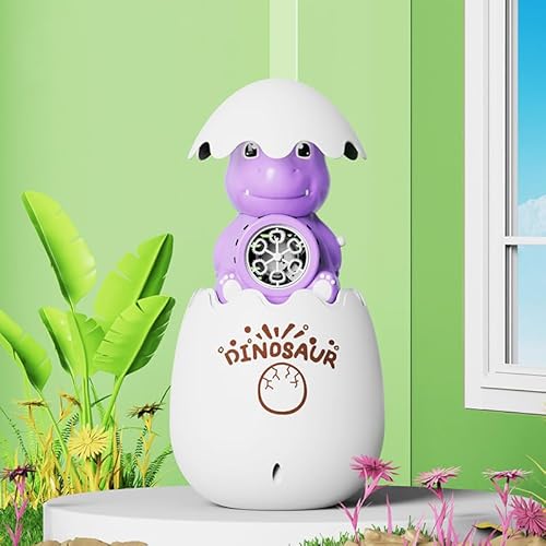 HIMS Dinosaurier Seifenblasenmaschine, Seifenblasenspielzeug Kinder mit 3 Farben Seifenblasenlösung für Hochzeit/Geburtstag/Party, Easter Dinosaur Egg Seifenblasen Pistole für Junge Mädchen von HIMS