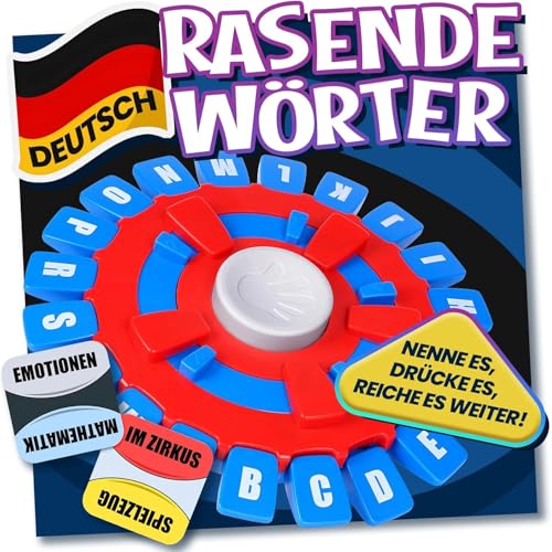 RASENDE WÖRTER Spannendes Deutsch Wortspiel mit Timer - Buchstaben Drücken für die ganze Familie, für Brettspiele und Partyspiele, Für 2–8 Spieler, Kinder und Erwachsene RASENDE WÖRTER Spannendes Deutsch Wortspiel mit Timer - Buchstaben Drücken für die ganze Familie, für Brettspiele und Partyspiele, Für 2–8 Spieler, Kinder und Erwachsene von HIMS