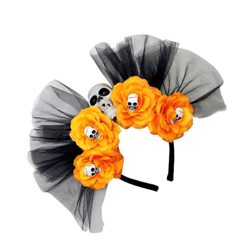 Blumenkronen-Haarreif, Halloween, Cincos des Mayoes, Party-Kostüm, Skelett, Blumen, Kopfschmuck, Tag der Toten, Kopfschmuck, Dia De Los Muerto Stirnband Blumenkronen-Haarreif, Halloween, Cincos des Mayoes, Party-Kostüm, Skelett, Blumen, Kopfschmuck, Tag der Toten, Kopfschmuck, Dia De Los Muerto Stirnband von HINAYOSAN