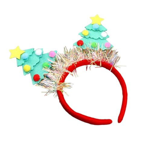 Feiertags-Ornament mit bequemem Weihnachtsbaum-geformtem Stirnband, einfach zu tragen, Kopfschmuck für Familientreffen, Jugendurlaub, Kopfbedeckung Feiertags-Ornament mit bequemem Weihnachtsbaum-geformtem Stirnband, einfach zu tragen, Kopfschmuck für Familientreffen, Jugendurlaub, Kopfbedeckung von HINAYOSAN