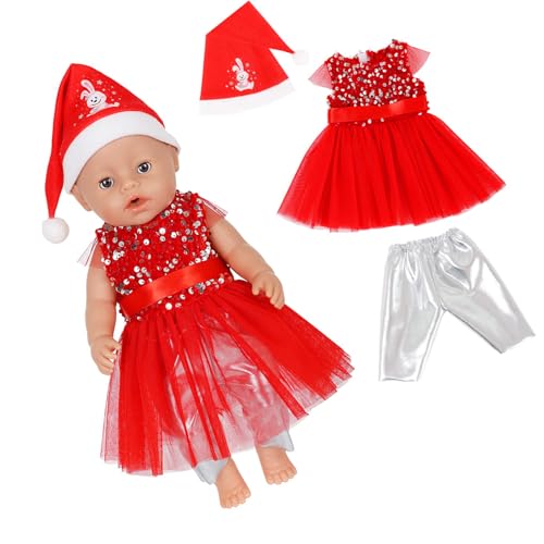 Festival-Themen-Puppen-Outfit für 45,7 cm große Mädchen, Weihnachten, Halloween, Urlaub, Kostüm, Kleidung, einfaches Anziehen für Kinder, Spiel, Festival, Kostümzubehör Festival-Themen-Puppen-Outfit für 45,7 cm große Mädchen, Weihnachten, Halloween, Urlaub, Kostüm, Kleidung, einfaches Anziehen für Kinder, Spiel, Festival, Kostümzubehör von HINAYOSAN