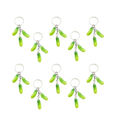 HINAYOSAN 10 realistische, schöne Gurken-Schlüsselanhänger, dekoratives Mode-Accessoire für den täglichen Gebrauch und besondere Anlässe, trendige Taschenverzierung HINAYOSAN 10 realistische, schöne Gurken-Schlüsselanhänger, dekoratives Mode-Accessoire für den täglichen Gebrauch und besondere Anlässe, trendige Taschenverzierung von HINAYOSAN