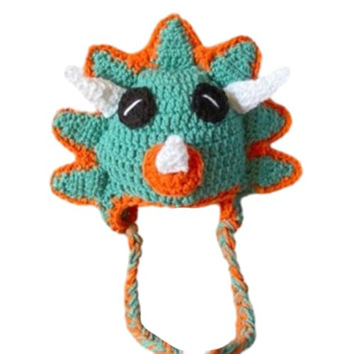 HINAYOSAN Einzigartige Häkelmütze Lustige Dinosaurier Häkeln Hut Handgemachte Kinder Foto Requisiten Halloween Party HINAYOSAN Einzigartige Häkelmütze Lustige Dinosaurier Häkeln Hut Handgemachte Kinder Foto Requisiten Halloween Party von HINAYOSAN