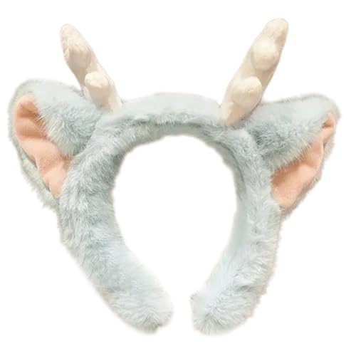 HINAYOSAN Entzückender Cartoon-Horn, Haarreif, auffälliger Kopfschmuck für Halloween, Cosplay, Rollenspiele von HINAYOSAN