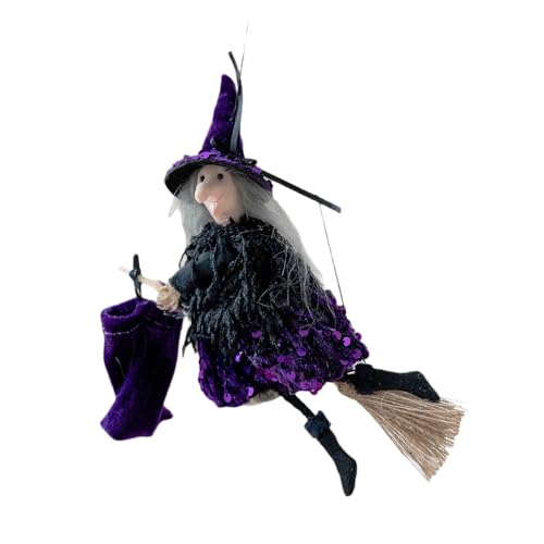 HINAYOSAN Halloween-Hexenkostüm-Set mit Besentasche und Hut, Themenparty-Zubehör, Halloween-Eigentumsset für Erwachsene, Cosplays, Besenstöcke HINAYOSAN Halloween-Hexenkostüm-Set mit Besentasche und Hut, Themenparty-Zubehör, Halloween-Eigentumsset für Erwachsene, Cosplays, Besenstöcke von HINAYOSAN