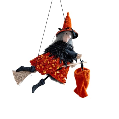HINAYOSAN Halloween-Hexenkostüm-Set mit Besentasche und Hut, Themenparty-Zubehör, Halloween-Eigentumsset für Erwachsene, Cosplays, Besenstöcke HINAYOSAN Halloween-Hexenkostüm-Set mit Besentasche und Hut, Themenparty-Zubehör, Halloween-Eigentumsset für Erwachsene, Cosplays, Besenstöcke von HINAYOSAN