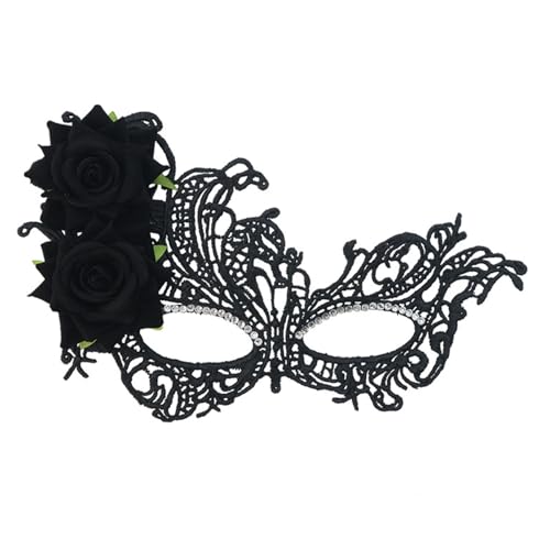 HINAYOSAN Halloween-Maske, Spitze, Augenmaske, Venezianer, halbes Gesicht, Spitze, Karneval, Party, Kostüm HINAYOSAN Halloween-Maske, Spitze, Augenmaske, Venezianer, halbes Gesicht, Spitze, Karneval, Party, Kostüm von HINAYOSAN
