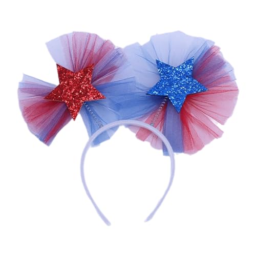 HINAYOSAN Julycostume Stirnbänder, Unisex, Kinder, Juli Kostüm, Zauberstab für Kopf, Bopper, Partyzubehör, glitzernder Zauberstab, Stern, glitzernd von HINAYOSAN