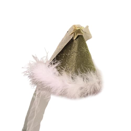 HINAYOSAN Kleine Hut-Haarspange, ästhetische Haarnadel, elastisches Haarband, Pferdeschwanz-Halter für Feste, Versammlungen, Weihnachtsthema HINAYOSAN Kleine Hut-Haarspange, ästhetische Haarnadel, elastisches Haarband, Pferdeschwanz-Halter für Feste, Versammlungen, Weihnachtsthema von HINAYOSAN