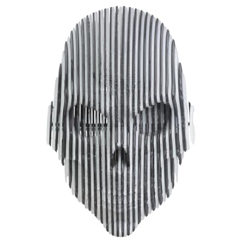 HINAYOSAN Leuchtende, verformbare vertikale Streifen, Totenkopf, Kunststück, Struktur für Schreibtisch-Display und kreative Geschenkideen, modernes Totenkopf-Display von HINAYOSAN