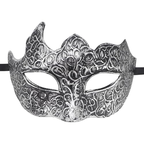 HINAYOSAN Maskerade-Gesichtsmaske für Herren, halbes Gesicht, Karneval, Halloween, Kostüm, Partys, Karneval und Bälle, Halloween, für Herren, Karneval, Maskeraden, Retro, halbes Gesicht HINAYOSAN Maskerade-Gesichtsmaske für Herren, halbes Gesicht, Karneval, Halloween, Kostüm, Partys, Karneval und Bälle, Halloween, für Herren, Karneval, Maskeraden, Retro, halbes Gesicht von HINAYOSAN