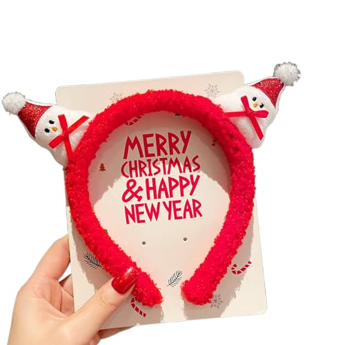 HINAYOSAN Plüsch-Haarband für Mädchen, Geweih, zartes Plüsch-Weihnachtsthema für Teenager, Pferdeschwanz, Dekoration, Kinderbaum, Stirnband, Dekoration, Stirnband für Erwachsene von HINAYOSAN