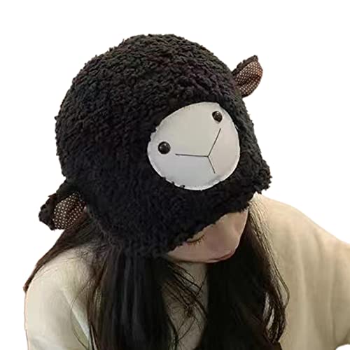 HINAYOSAN Plüsch-Schaf-Hut, Ohr, niedlich, lustig, Ohr, Totenköpfe, Mädchen, lustiger Schaf-Hut HINAYOSAN Plüsch-Schaf-Hut, Ohr, niedlich, lustig, Ohr, Totenköpfe, Mädchen, lustiger Schaf-Hut von HINAYOSAN