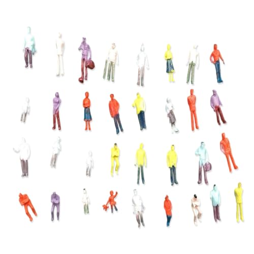 HINAYOSAN Realistische Actionfiguren Miniaturfiguren 25er Set für Urbaner Planungsdisplays und pädagogische Demonstrationen Figuren für Modelleisenbahn von HINAYOSAN