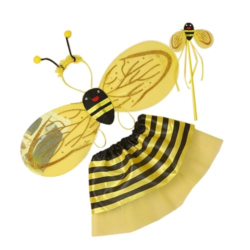 HINAYOSAN Schmetterlingstier-Kostüm-Zubehör, inklusive Flügel-Stirnband, Rock, Zauberstab für Kinder, Geburtstag, Halloween, Weihnachten HINAYOSAN Schmetterlingstier-Kostüm-Zubehör, inklusive Flügel-Stirnband, Rock, Zauberstab für Kinder, Geburtstag, Halloween, Weihnachten von HINAYOSAN