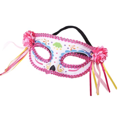 HINAYOSAN Verstellbare, leichte Augenmasken-Dekoration, bequemes Halloween-Kostüm, Partys, Maskeraden, floraler Totenkopf-Requisiten, Premium-Festival HINAYOSAN Verstellbare, leichte Augenmasken-Dekoration, bequemes Halloween-Kostüm, Partys, Maskeraden, floraler Totenkopf-Requisiten, Premium-Festival von HINAYOSAN
