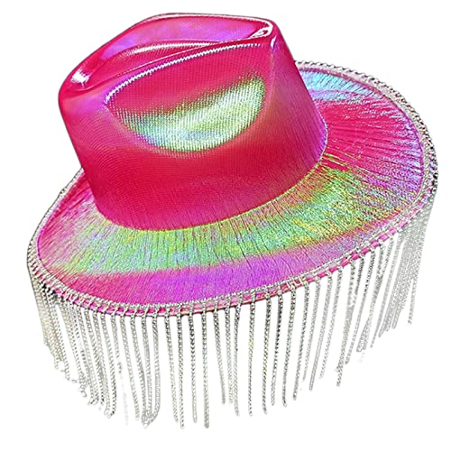 HINAYOSAN Weltraum-Cowboyhut für Mädchen, Strass, Fransenquaste, Cowgirl-Hut, Geburtstagsparty-Hut, Kostümzubehör HINAYOSAN Weltraum-Cowboyhut für Mädchen, Strass, Fransenquaste, Cowgirl-Hut, Geburtstagsparty-Hut, Kostümzubehör von HINAYOSAN