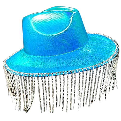 HINAYOSAN Weltraum-Cowboyhut für Mädchen, Strass, Fransenquaste, Cowgirl-Hut, Geburtstagsparty-Hut, Kostümzubehör HINAYOSAN Weltraum-Cowboyhut für Mädchen, Strass, Fransenquaste, Cowgirl-Hut, Geburtstagsparty-Hut, Kostümzubehör von HINAYOSAN