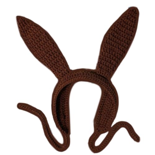 Hut mit langen Ohren, Foto-Requisiten, Neujahr, dicke Wintermütze für Erwachsene und Kinder, gestrickte Ohren, Stirnband Hut mit langen Ohren, Foto-Requisiten, Neujahr, dicke Wintermütze für Erwachsene und Kinder, gestrickte Ohren, Stirnband von HINAYOSAN