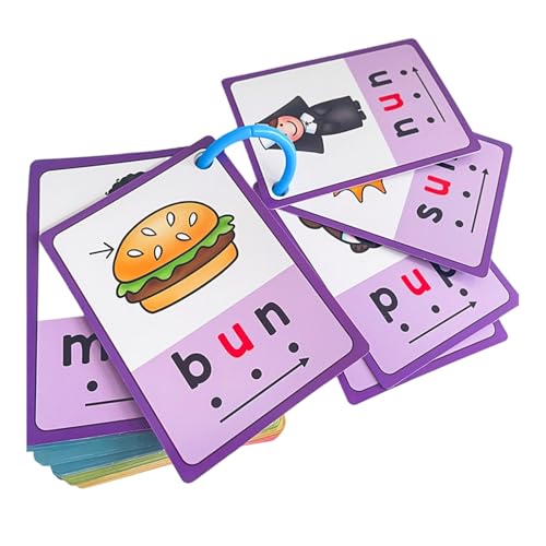 Phonics Lernkarten mit CVC-Wörtern, Homeschooling, Vokabelschatz, interaktive Lernkarten für Kinder, Lesen, Praxis, Phonik, Lernwerkzeug, CVC-Wörter Lernen Phonics Lernkarten mit CVC-Wörtern, Homeschooling, Vokabelschatz, interaktive Lernkarten für Kinder, Lesen, Praxis, Phonik, Lernwerkzeug, CVC-Wörter Lernen von HINAYOSAN